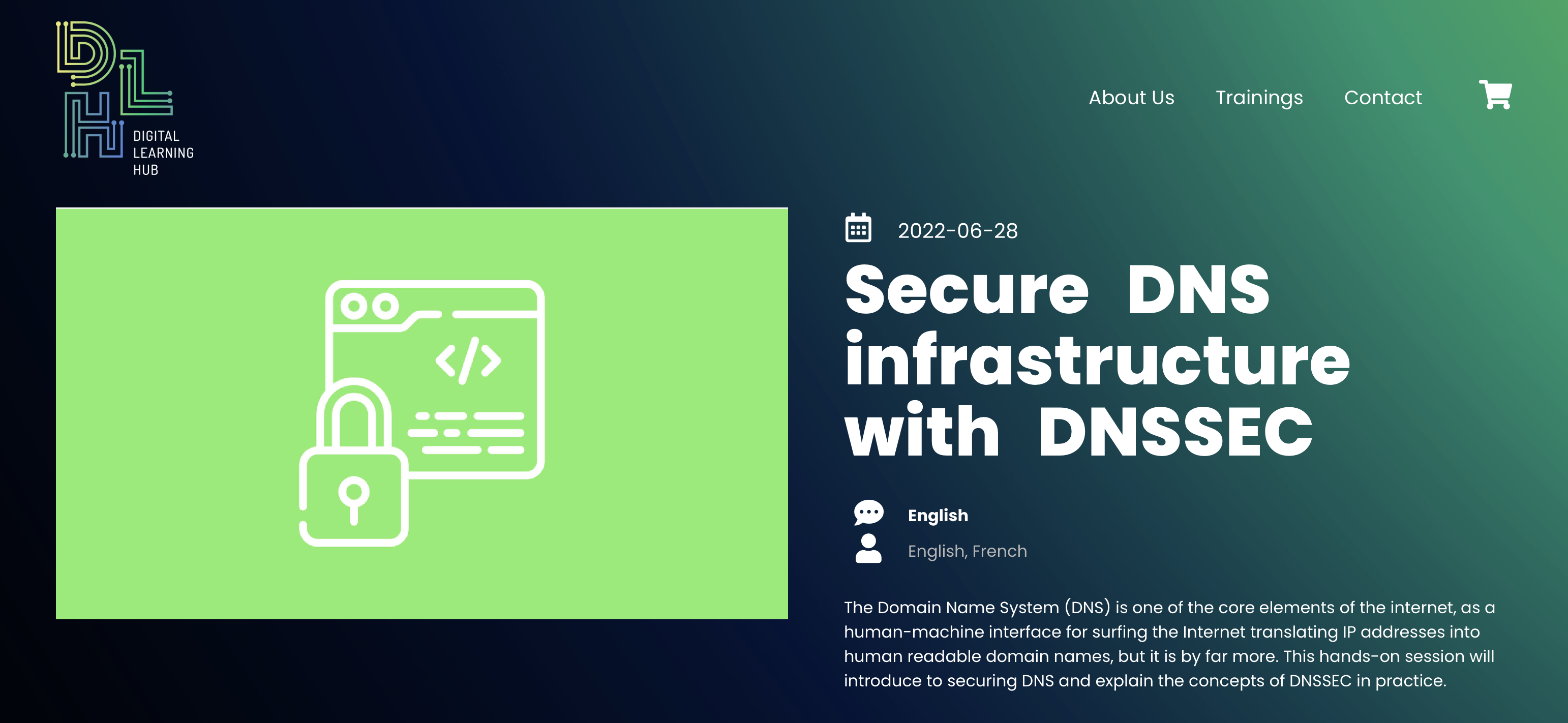 Secure DNS infrastructure with DNSSEC