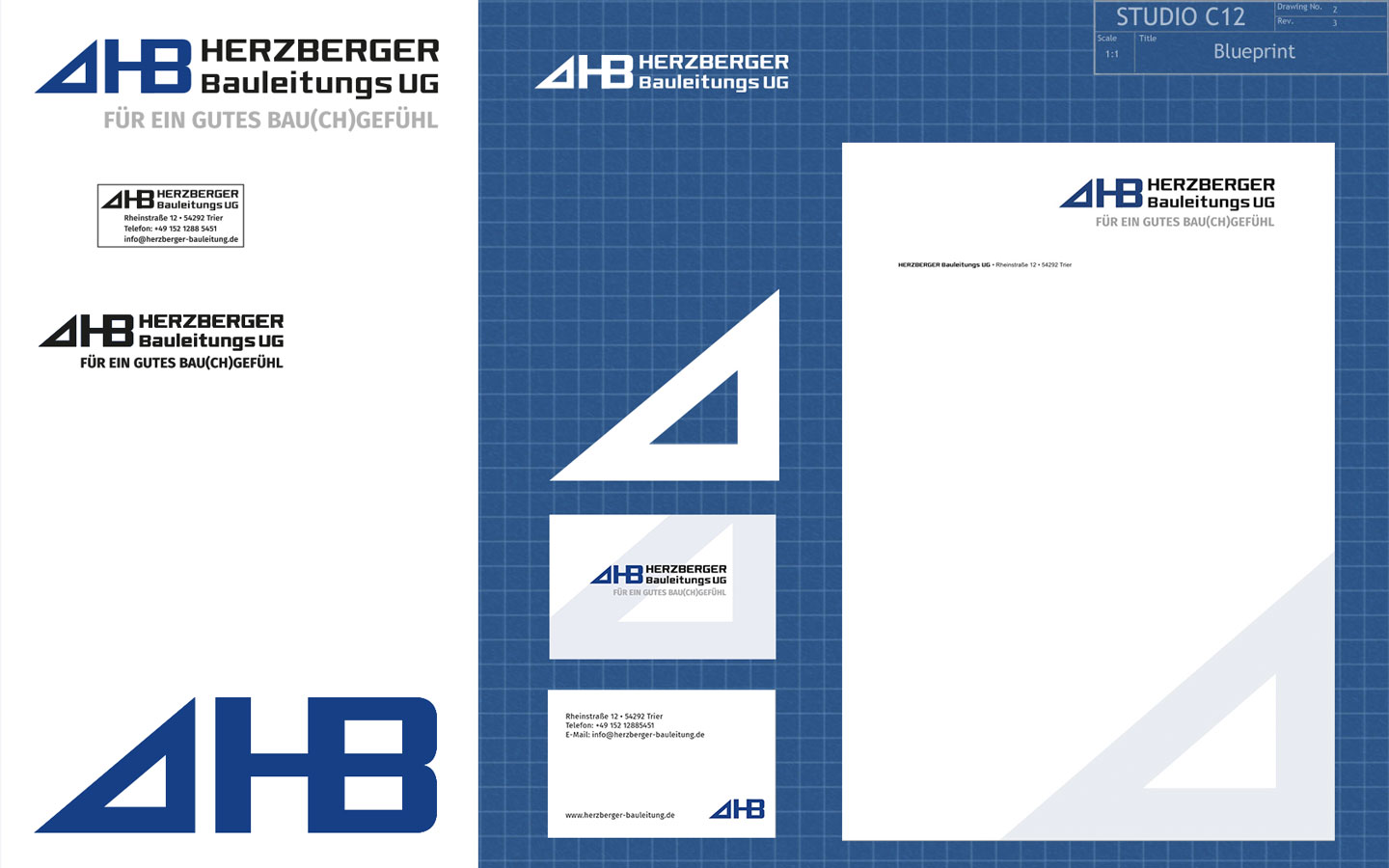 Corporate Design für HERZBERGER Bauleitungs UG